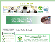 Tablet Screenshot of cedimed.cl